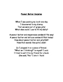 "Peanut Butter Surprise" Poetry Activity