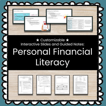 Preview of ★ Personal Finances (Financial Literacy) ★ Unit w/Slides and Guided Notes