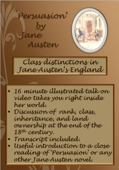 Preview of Class in Jane Austen's England - Background to 'Persuasion'
