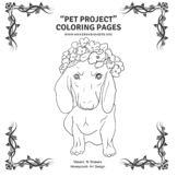 “Pet Project” Coloring Pages - Buttercup the Dachshund, Do