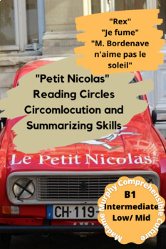 Preview of "Petit Nicolas" w/Virtual Reading Circle Activities / Intermediate Mid