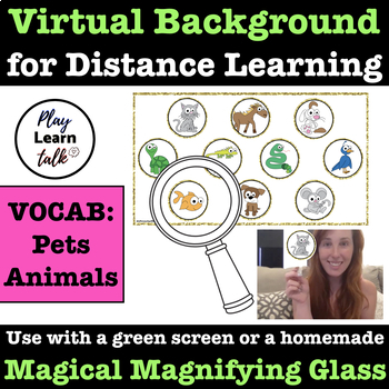 Preview of (Pets) Virtual Background for Green Screen/Zoom/Remote Learning