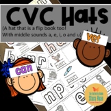  Phonics CVC Short Vowel Word Family with Onset and Rime Hats