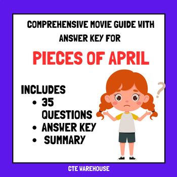 Preview of "Pieces of April" Movie Guide + Answer Key (2003)-No Prep, Classroom Ready!