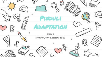 Preview of "Pinduli Adaptation Writing" Google Slides- Bookworms Supplement