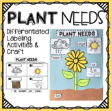 "Plant Needs" Labeling Activities and Crafts