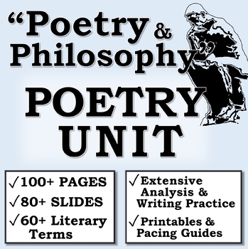 Preview of "Poetry and Philosophy" POETRY UNIT (AP Literature/High School)
