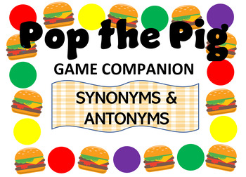 Synonym & Antonym Slap It Game, Speech Language Therapy