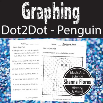 Preview of (Positive #'s Only) Winter Penguin Dot to Dot, Graphing Ordered Pairs, Fun Math