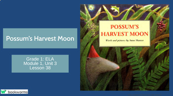 Preview of "Possum's Harvest Moon" Google Slides- Bookworms Supplement