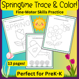 ✨ Pre-K & Kindergarten Spring Printables: $1 Coloring & Tr