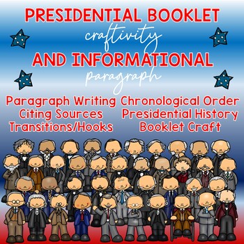 Preview of ✩Presidents of the USA Booklet Craft and Informational Paragraph Writing Kit