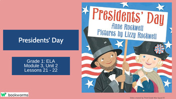 Preview of "Presidents' Day" Google Slides- Bookworms Supplement