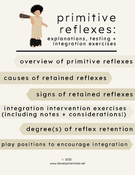 Preview of ** Primitive Reflex Integration: Exercises, Signs of Retention + MORE! **