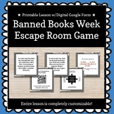★ Printable ★ Banned Books Week Customizable Escape Room /