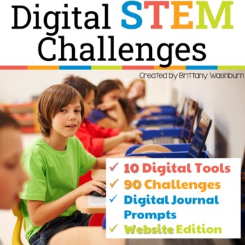 STEM goes digital with these fun and engaging design challenges. 10 websites and 90 challenges perfect for grades 3 and up. If you are in a paperless classroom or 1:1 with laptops or Chromebooks then these are ideal for you, but can also be used during computer lab time or with the laptop cart.