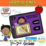  Property Words Solids Science Pack | Boom Cards