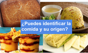 Preview of ¿Puedes adivinar la comida y su origen?  Can you guess the food and its origin?