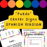 "Puedo" center Signs - Spanish