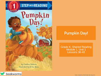 Preview of "Pumpkin Day!" Google Slides- Bookworms Supplement