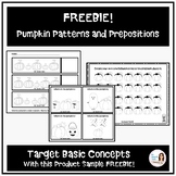 "Pumpkin Patterns and Prepositions" Basic Concepts for Fal