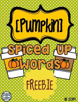 Preview of [Pumpkin] Spiced Up Words FREEBIE!