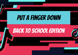 "Put a Finger Down" TikTok Activity (editable!)