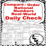 (QC) Compare, Order Rational Numbers in RealWorld Context 