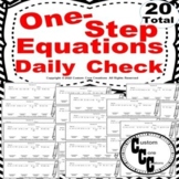 (QC) One-Step Equation Quick Checks