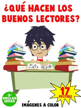 Preview of READING POSTES |¿QUÉ HACEN LOS BUENOS LECTORES? | 17 POSTERS |READING STRATEGIES