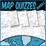 *QUIZZES BUNDLE* Political Maps **Coloring Book Quiz Series**