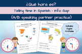 ¿Qué Hora es? - Spanish telling time - Info Gap - Partner 