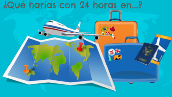 Preview of ¿Qué harías con 24 horas en….?  (What would you do with 24 hours in .....?) 