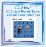 ¿Qué hay? - CI Image Reveal Game - Bedroom Vocab Picture Talk