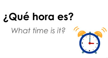 Preview of ¿Qué hora es? Telling Time in Spanish