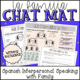 Familia Chat Mat Spanish, Interpersonal Speaking, Family S