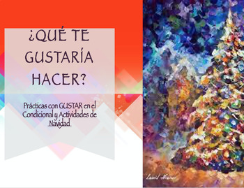 Preview of ¿Qué Te GUSTARÍA HACER PARA LA NAVIDAD? - Spanish Worksheets
