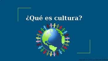 Preview of PPT- ¿Qué es cultura? Introduction to culture