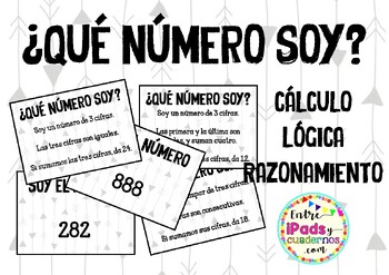 Preview of ¿Qué número soy? 4º, 5º, 6º.