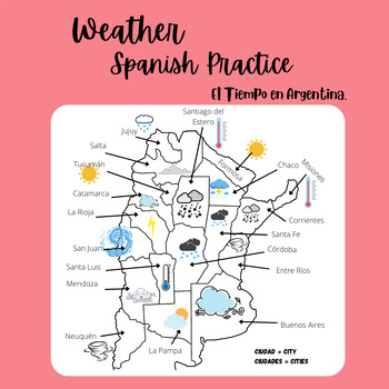 Preview of ¿Qué tiempo hace En Argentina? - Spanish Weather Activity