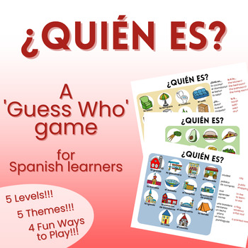 Preview of ¿Quién Es? - A Spanish 'Guess Who' Game