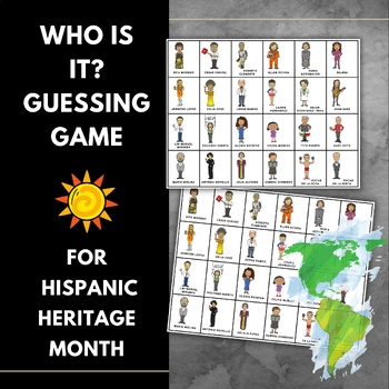 Preview of ¿Quién es quién? Guessing Game for Hispanic Heritage Month