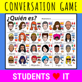 ¿Quién es? Spanish Conversation Game gusta, verbos, comida