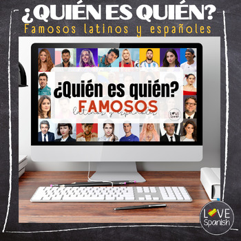 Preview of ¿Quién es quién? Famosos - Guess who? Famous people from Spain and Latinoamérica