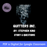 "Quitters Inc." by Stephen King Short Story and Questions