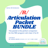 /R/ Articulation Packets Bundle