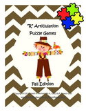"R" Articulation Puzzle Pack: Fall Theme