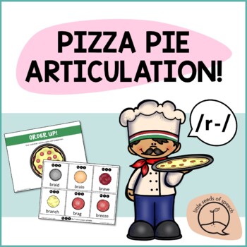 Preview of R CLUSTERS Pizza Articulation Cards for Single & Multisyllabic Words & Sentences