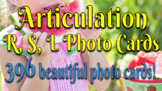 {R, S, L} Articulation Photo Cards (**396 BEAUTIFUL PHOTO 