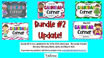 Preview of **REVISED for 2022** Daily Smartboard CALENDAR CORNER BUNDLE 2